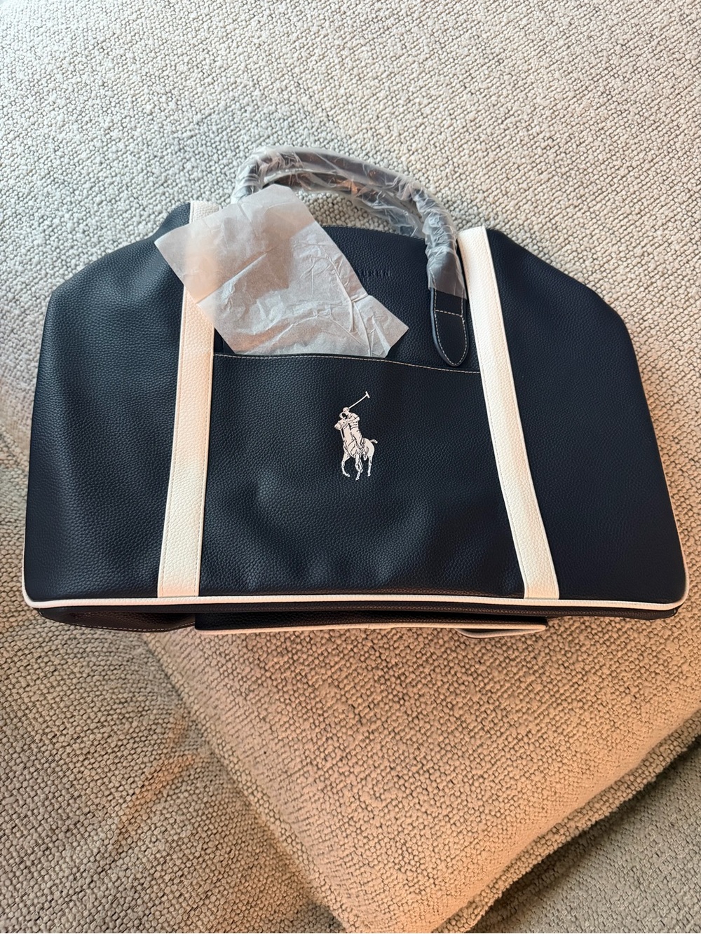 Ralph Lauren Fragrance duffel bag.